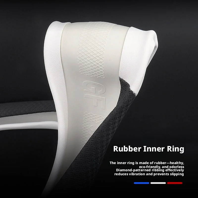 Fit 14.5-15in carbon fiber patterned steering wheel cover suitable for Peugeot 208 GT, 308 GT/GTi, 408 X, 508 SW GT, RCZ GT Line view 5