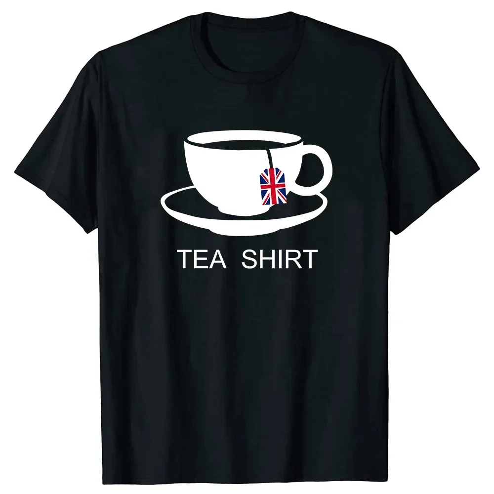 

Tee Tops Round NeckShort-Sleeve Fashion Tshirt Clothing Casual T-shirtsI Love English Tea UK Flag Fun Novelty Souvenir harajuku