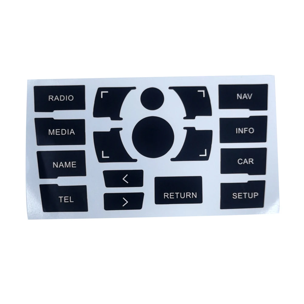 

For A8 0510 Knob Switch Button Repair Sticker Decal in High Grade Vinyl Material with Reduced Light Penetration