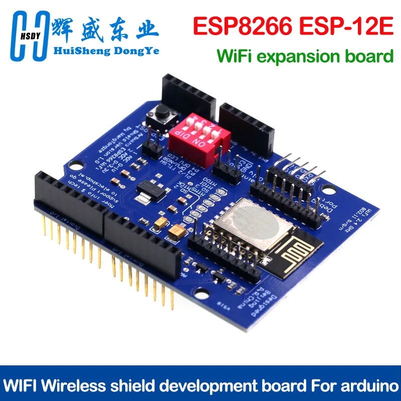ESP8266 ESP-12 ESP-12E UART Wifi Wireless Shield Development Board For Arduino Mega UNO R3 Module Mega 3.3V 5V TTL Interface one