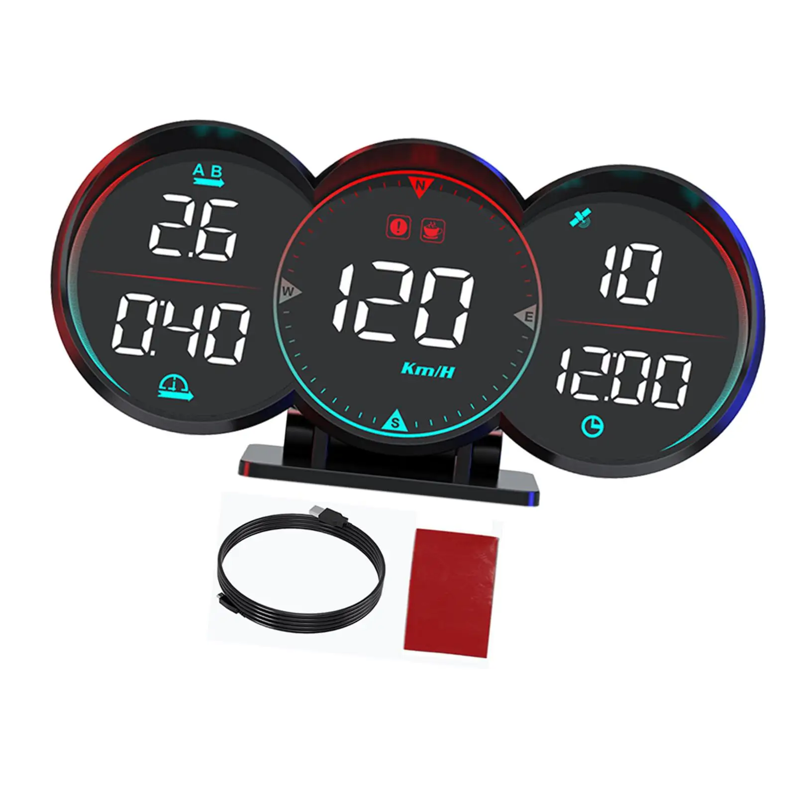 G17 GPS HUD LED Display Driving Fatigue Auto Speedometer Head up Display for Driving Outdoor Vehicle All Vehicles Parts premium
