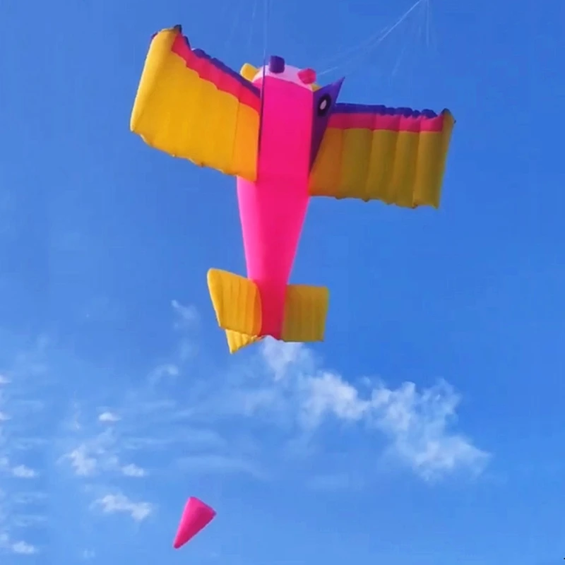 Envío Gratis, cometa de avión de doble línea para adultos, juguetes al aire libre, manga de viento, pipa inflable, línea de bobinado, pipa deportiva, juguetes para exteriores