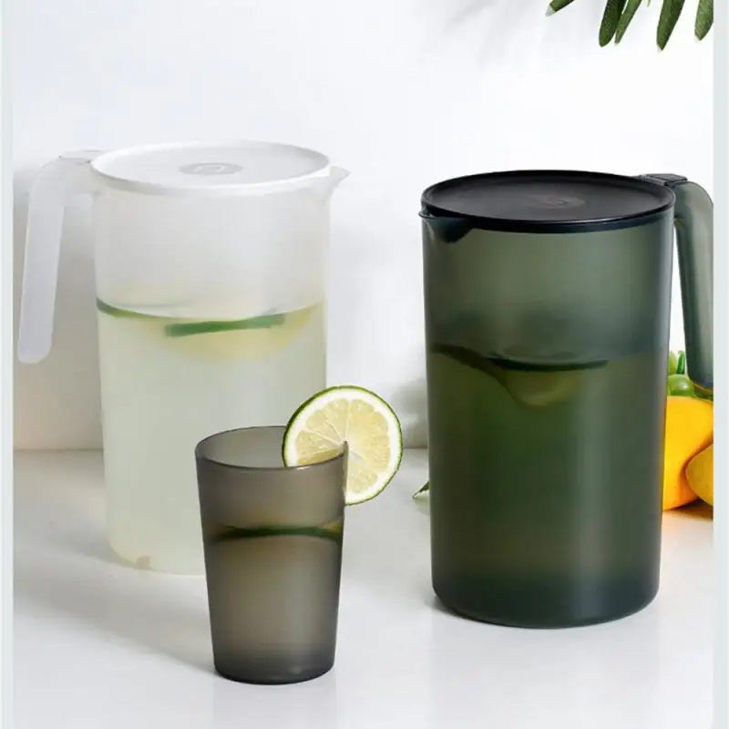 2000/2500Ml Grote Capaciteit Koude Ketel Eenvoudige Huishoudelijke Plastic Transparante Ketel Pitcher Hittebestendige Koud Water Kan Theepot