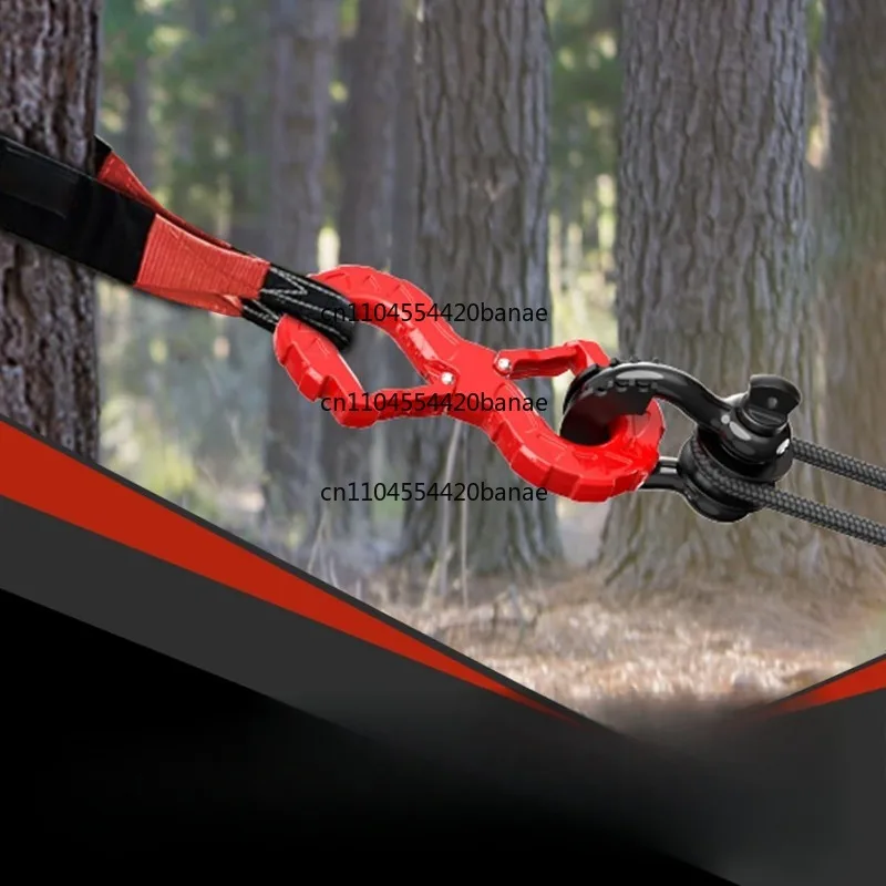 S Hook Trailer Rope U Hook Trailer Hook Off-Road Trailer with Shackle Large 3/4u Buckle Front and rear bars