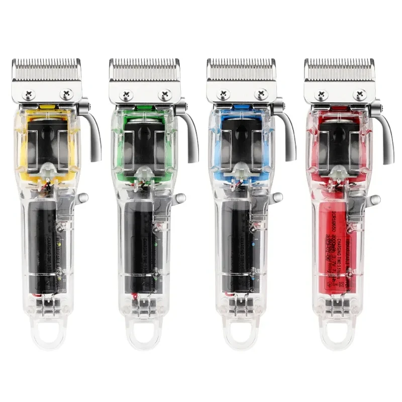 نموذج جديد قابل لإعادة الشحن آلة تشذيب الشعر غطاء شفاف قادين الشعر المهنية الشعر المتقلب