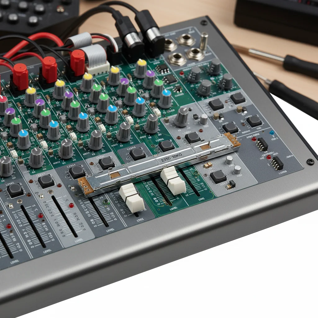 

Прямой скользящий потенциометр, RSAON1164A08 B10K, ползунковый потенциометр консоли, прямой скользящий потенциометр для путешествий ﻿