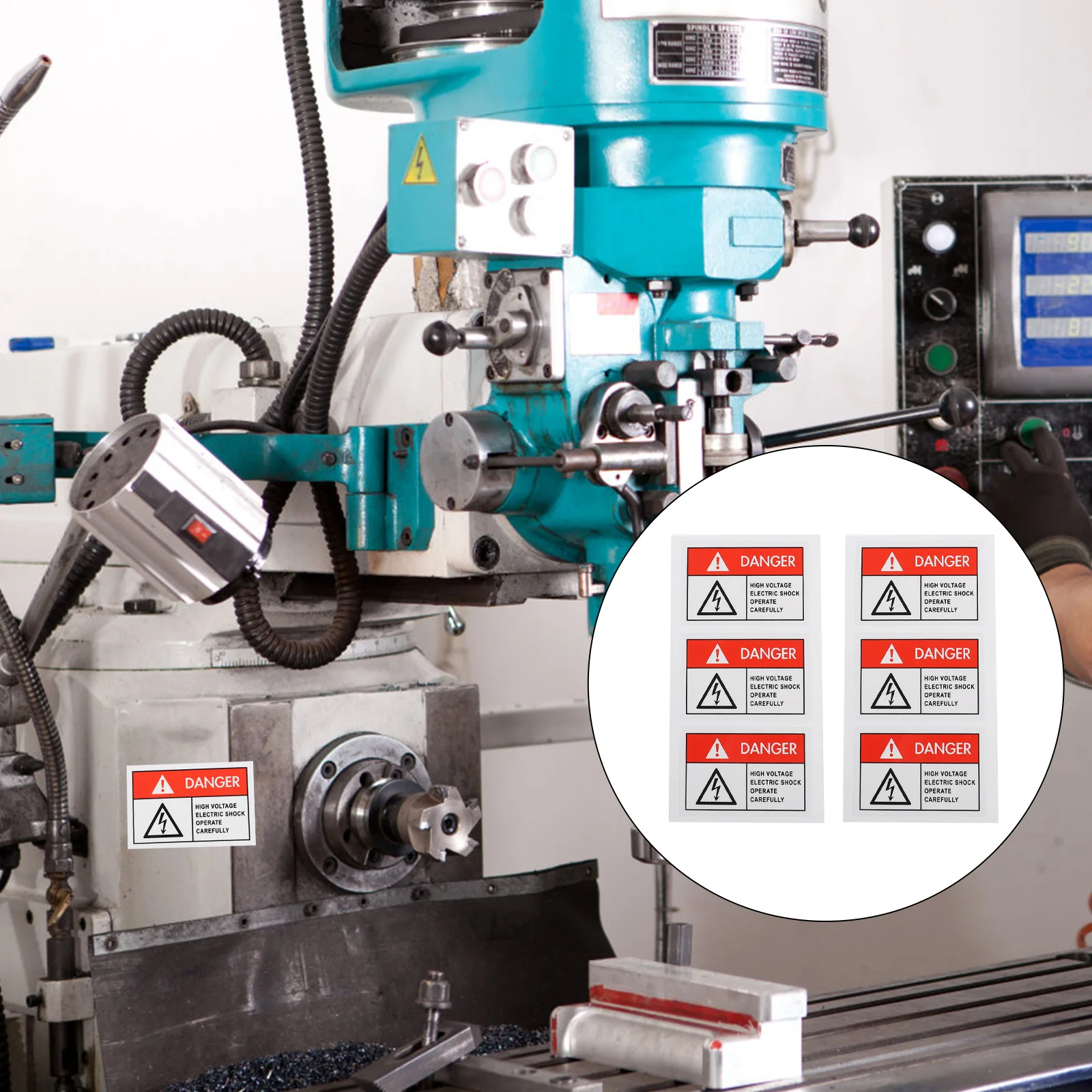 Electricity Warning Labels Shocks Equipment Sticker Stickers Sign Decal Indicator Decals Caution