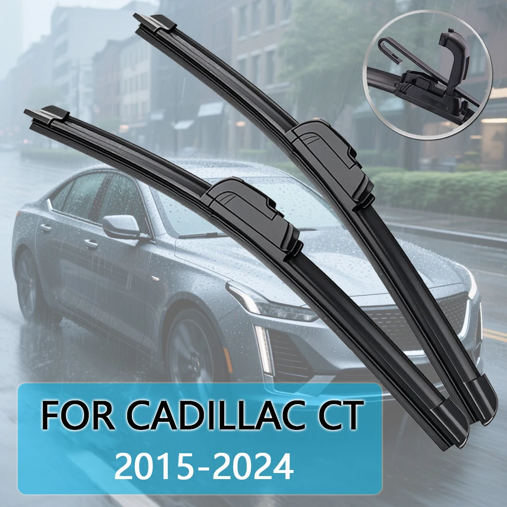 

Автомобильная щетка стеклоочистителя для Cadillac CT4 CT5 CT6 2015-2024, резиновая заправка для лобового стекла, стеклоочиститель переднего окна, автоаксессуары