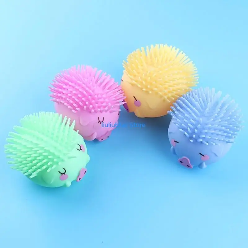 Mini palla decompressione gonfiabile lampeggiante cinghiale per alleviare lo stress 62CF