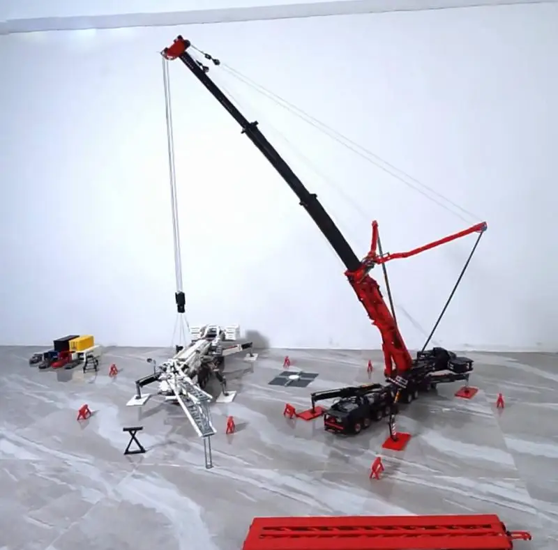 9177 Uds. Grúa móvil de potencia mejorada MOC-20920 LTM11200, bloques de construcción de alta tecnología, juguete de Control remoto, regalos para niños para Navidad