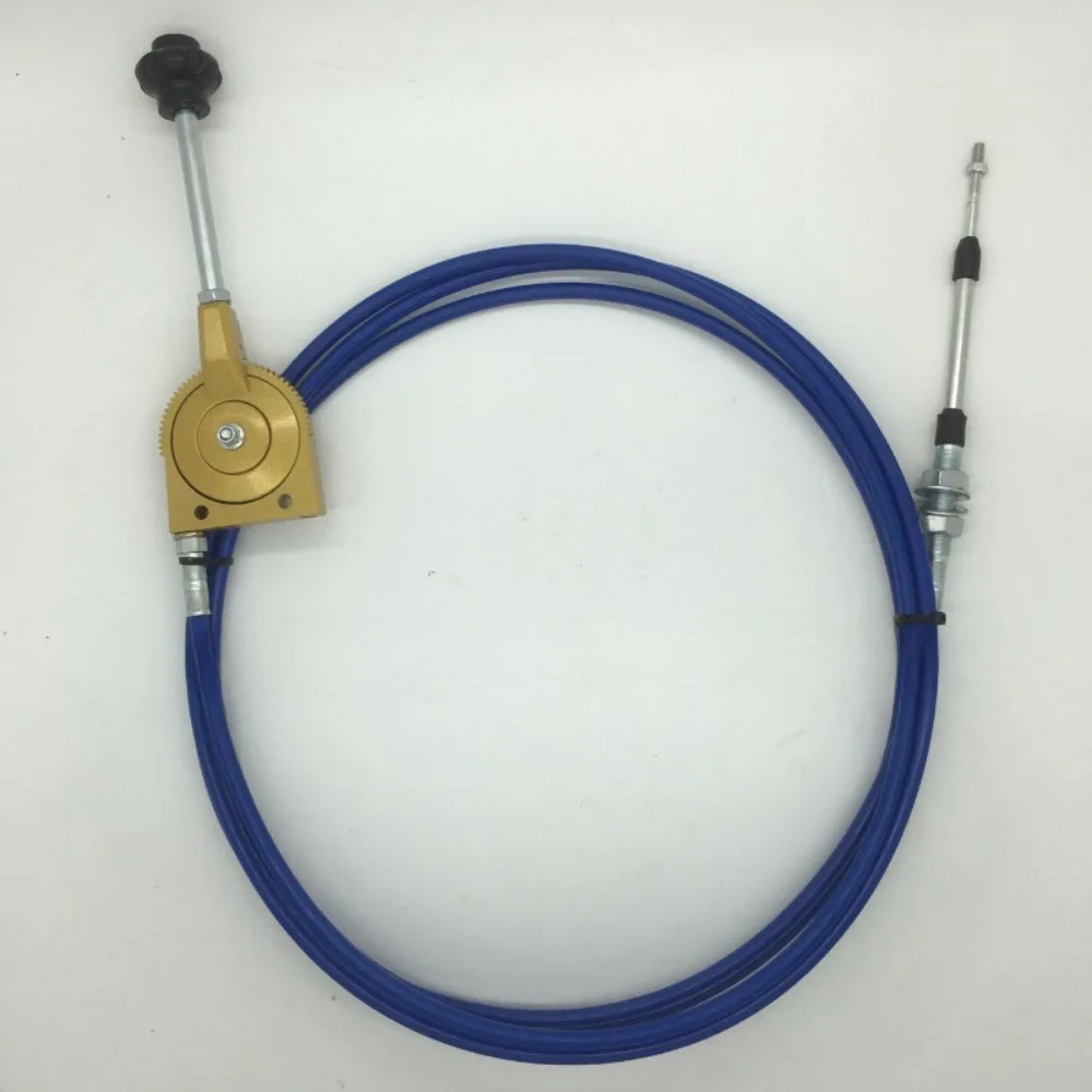 Excavator Modified Manual Throttle Cable Carter Hitachi Daewoo Hyundai Sany Kobelco Installed Manual Throttle Cable