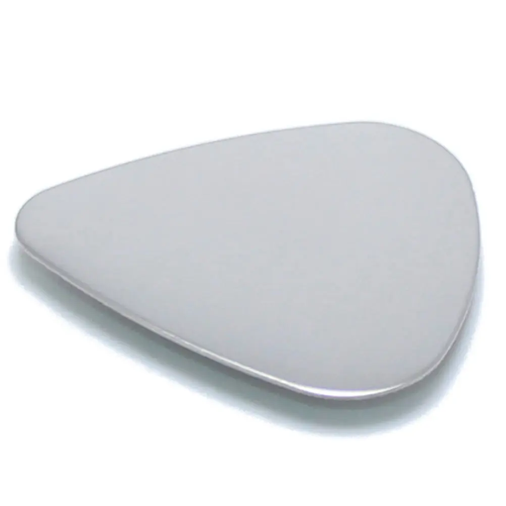 

12Pcs Stainless Steel Guitar Picks Fine Polishing Double Sided Lightweight Flexible for Electric Acoustic Bass Classical Ukulele