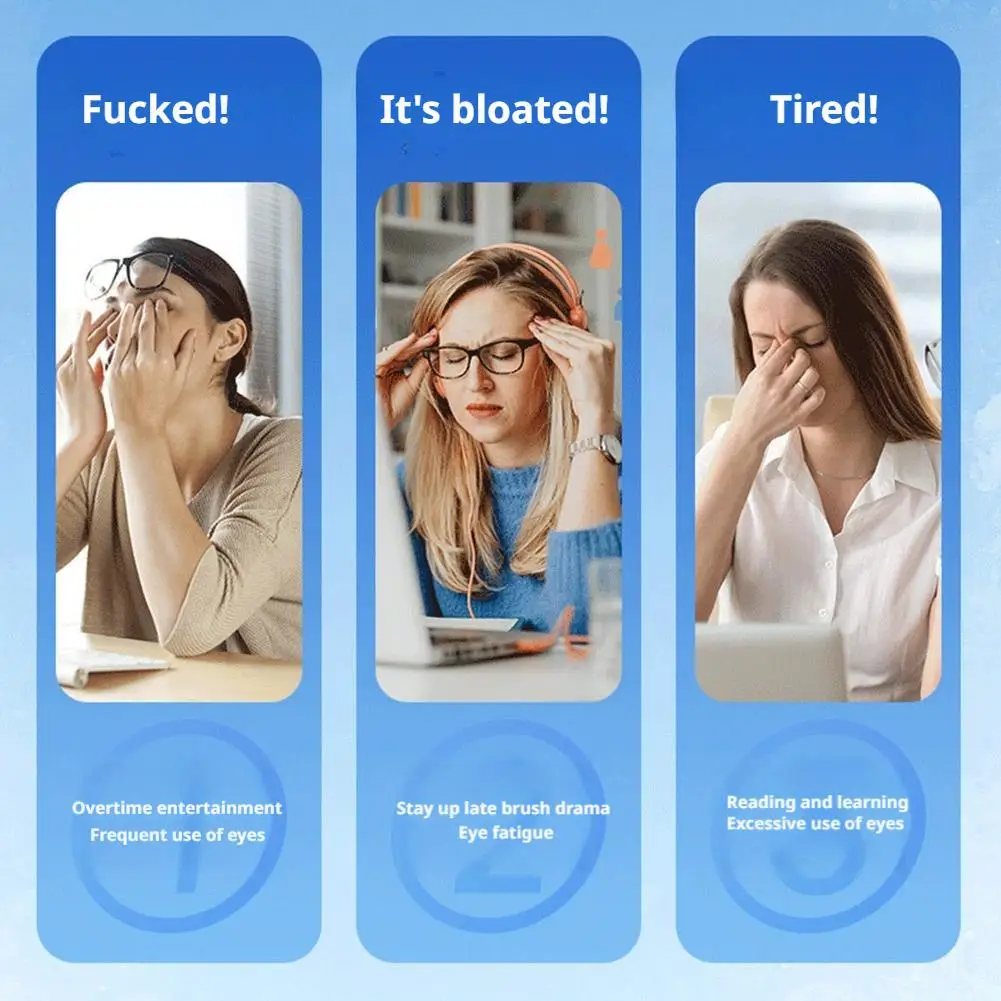 Hot Selling Disposable Ice Eye Patches Hydrogel Eye Protection Relieve Fatigue Herbal Cold Compress Eye Masks - Image 4