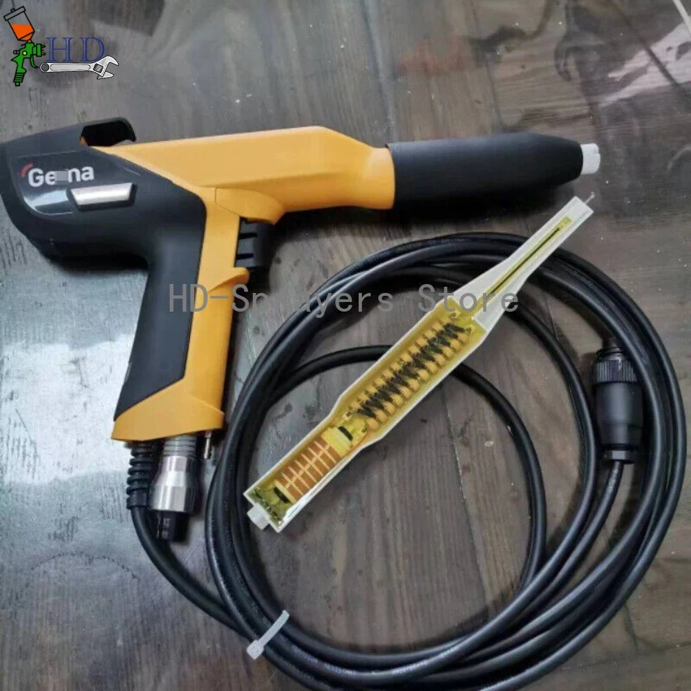 

For Gema OptiSelect Pro GM04 1016971 2pcs nozzle 4.5m Gun line for Electrostatic Manual Powder Gun