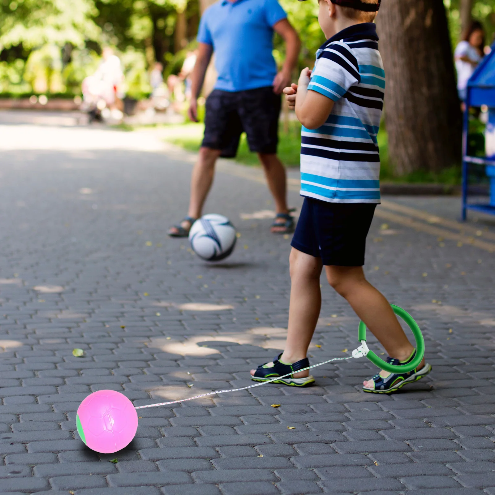2 pçs crianças pular bola brinquedos tornozelo para pular balanço esportes perna pular plástico
