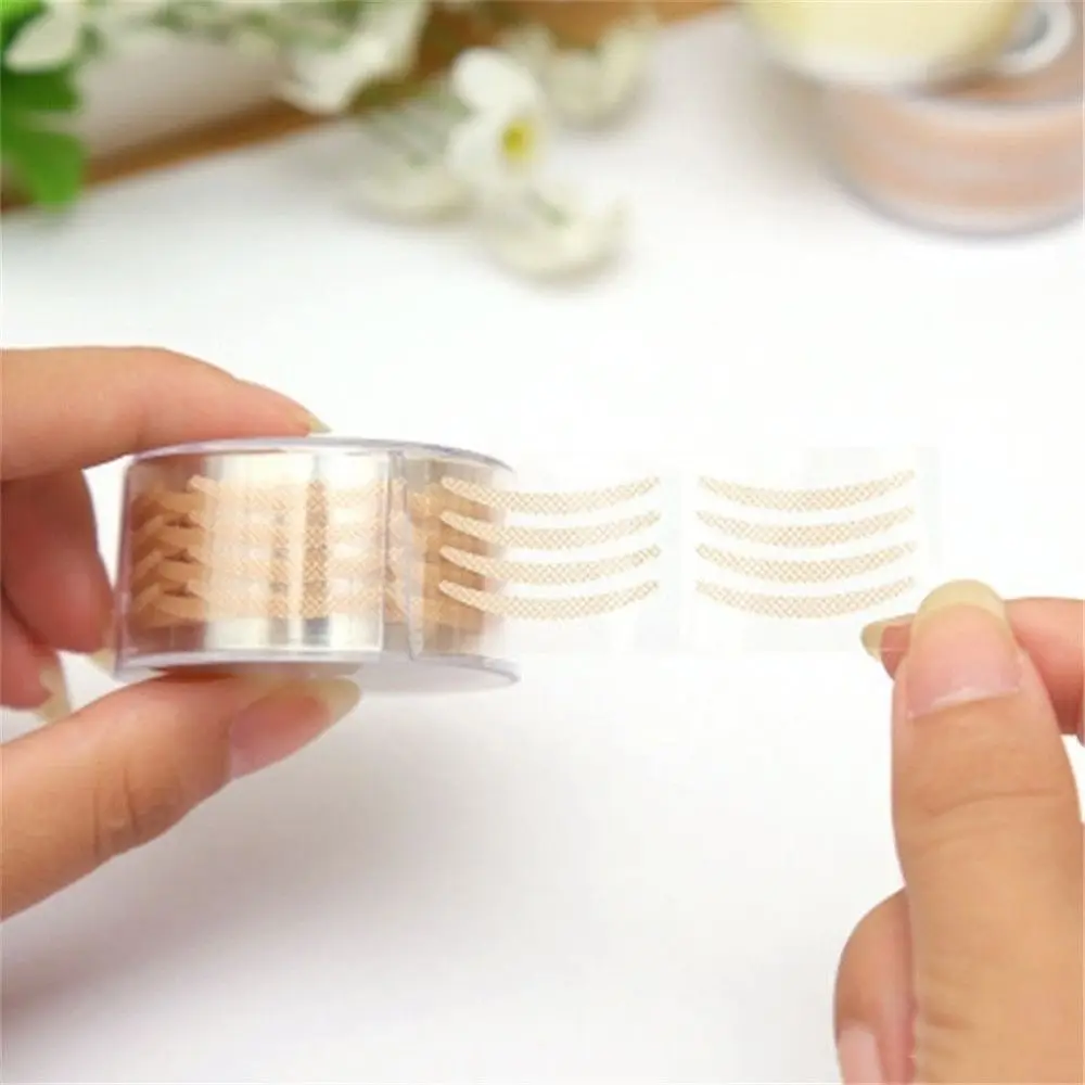 600Pcs/300Pairs Women Beauty Invisible Fiber Makeup Tool Lace Adhesive Double Side Eyelid Tape Eye Lift Strips Eyelid Stickers