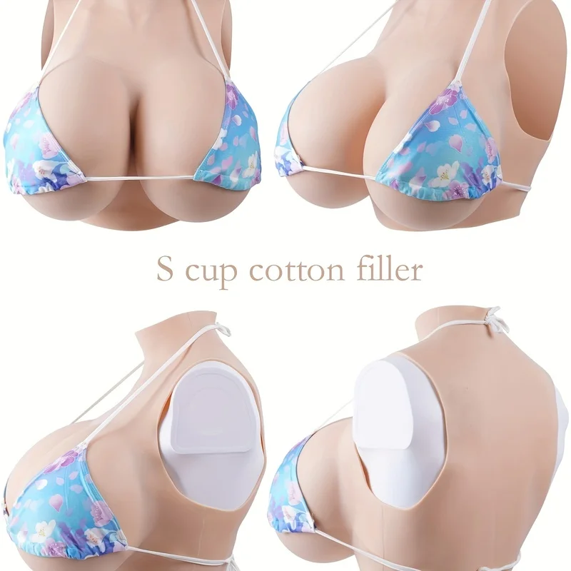 Transgender Male To Female Gay, Realistic Silicone Fake Boobs False Breast Forms Crossdressers Cosplay Cos Bra Enlarge Breast