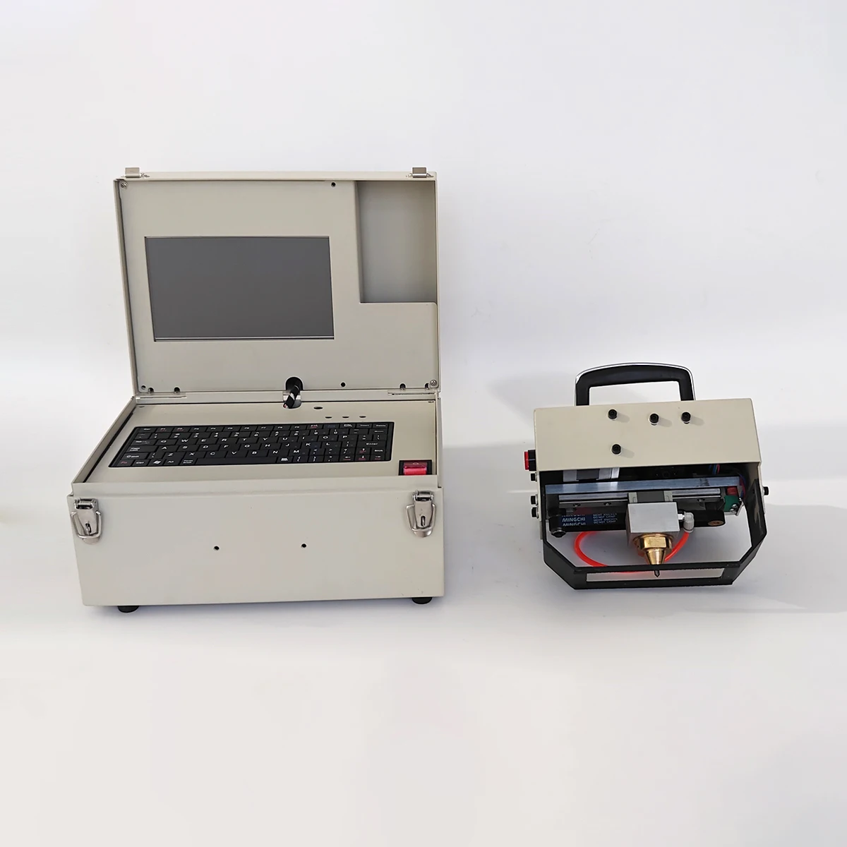 المحمولة المحمولة نقطة Peen وسم آلة الحفر 90x25 مللي متر VIN عدد التعرف على حجم صغير للنقش الدقيق