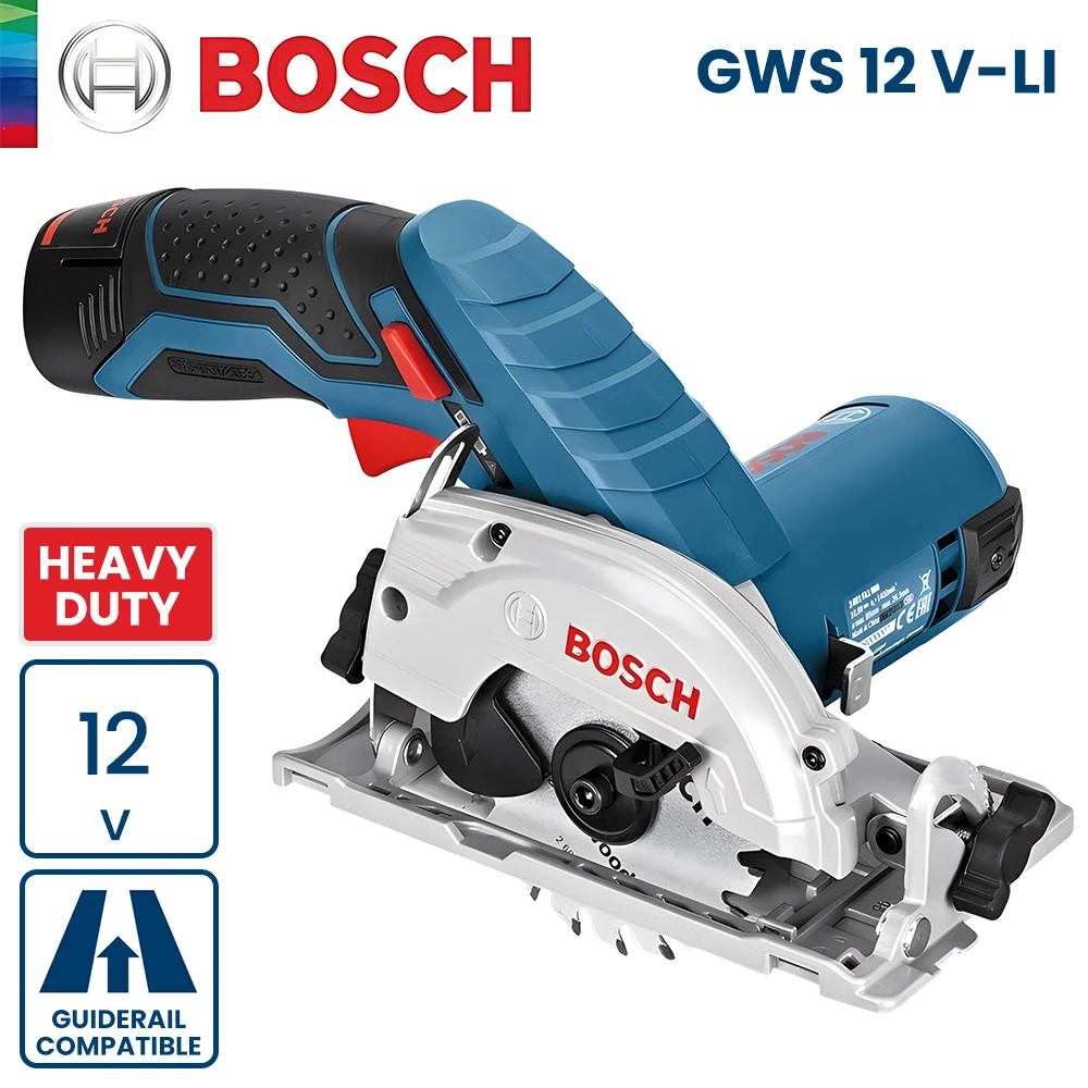 Bosch GKS 12V-LI Electric Circular Saw 85Mm Cordless 12V Wood Saw Electric Chainsaw Professional Woodworking Cutting Power Tool