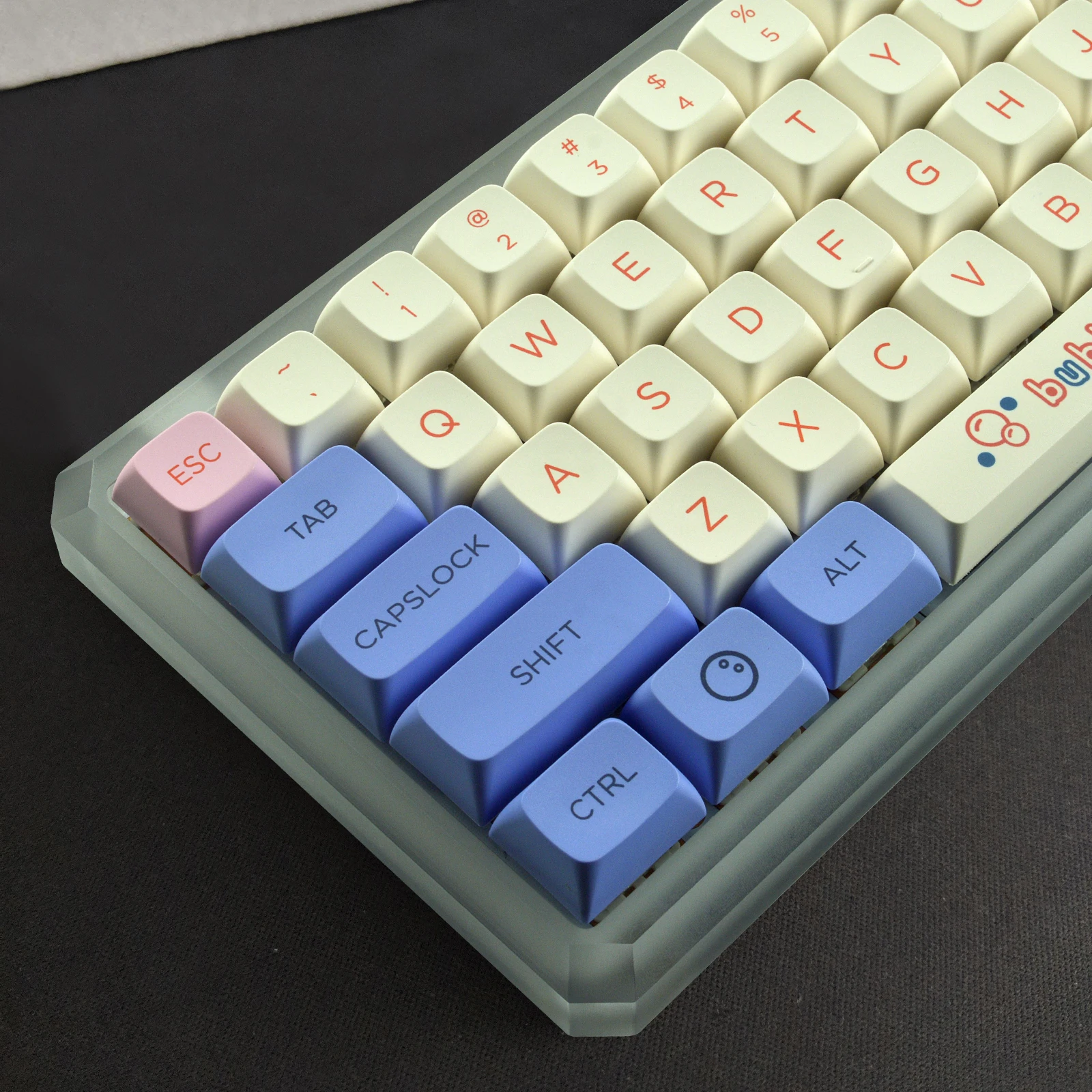 

Japanese English XDA Profile PBT Keycap 1127 Keys MX Cherry Outer Space Key Caps Pink White blue for Gaming Mechanical Keyboard