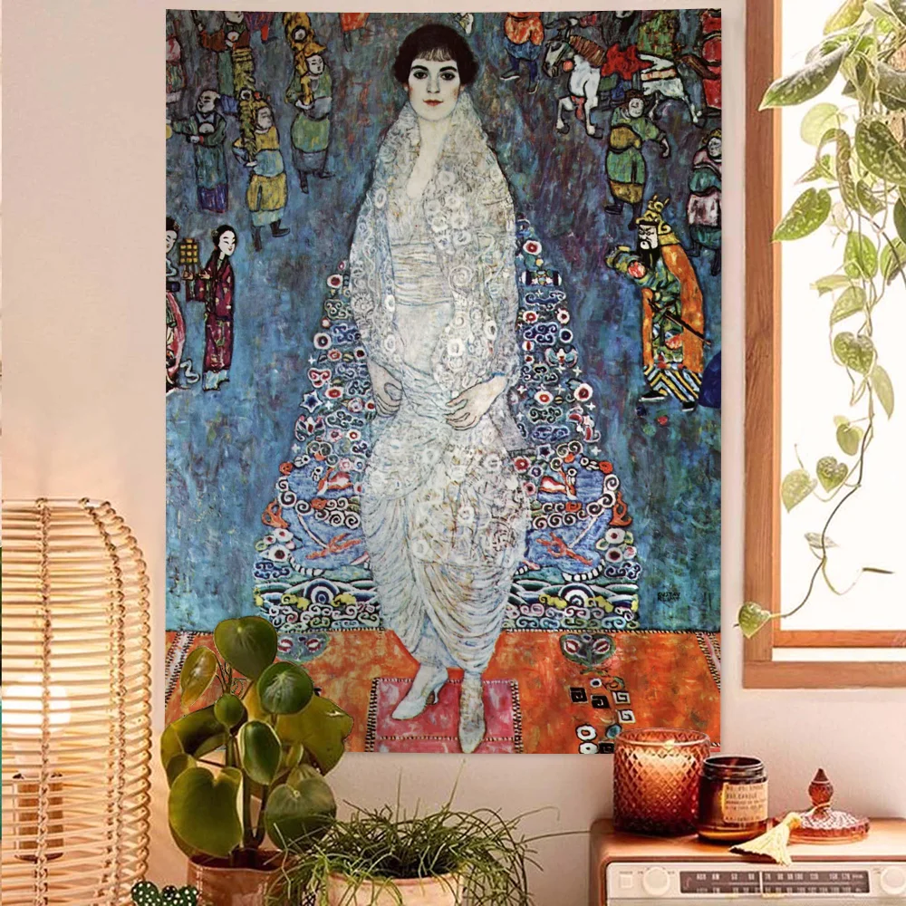 

Art Gustav Klimt Chart Tapestry Home Decoration Hippie Bohemian Decoration Divination Wall Hanging Home Decor