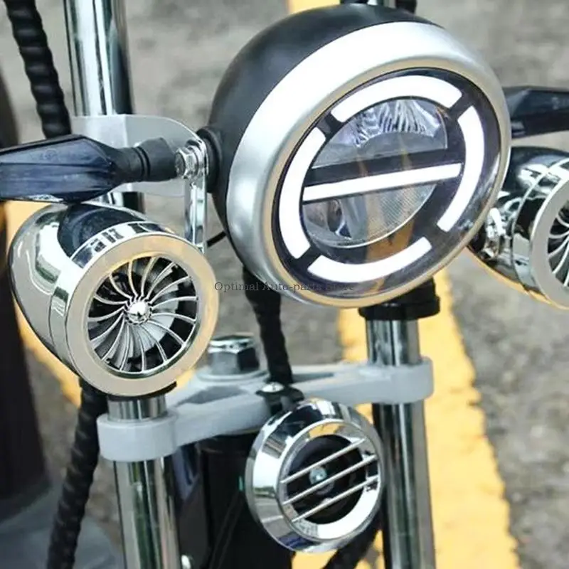 Motorcycle Sound Upgraded Integrated Phone Charging Water Resistant ABS Housing For Long Rides Enhanced Acoustics