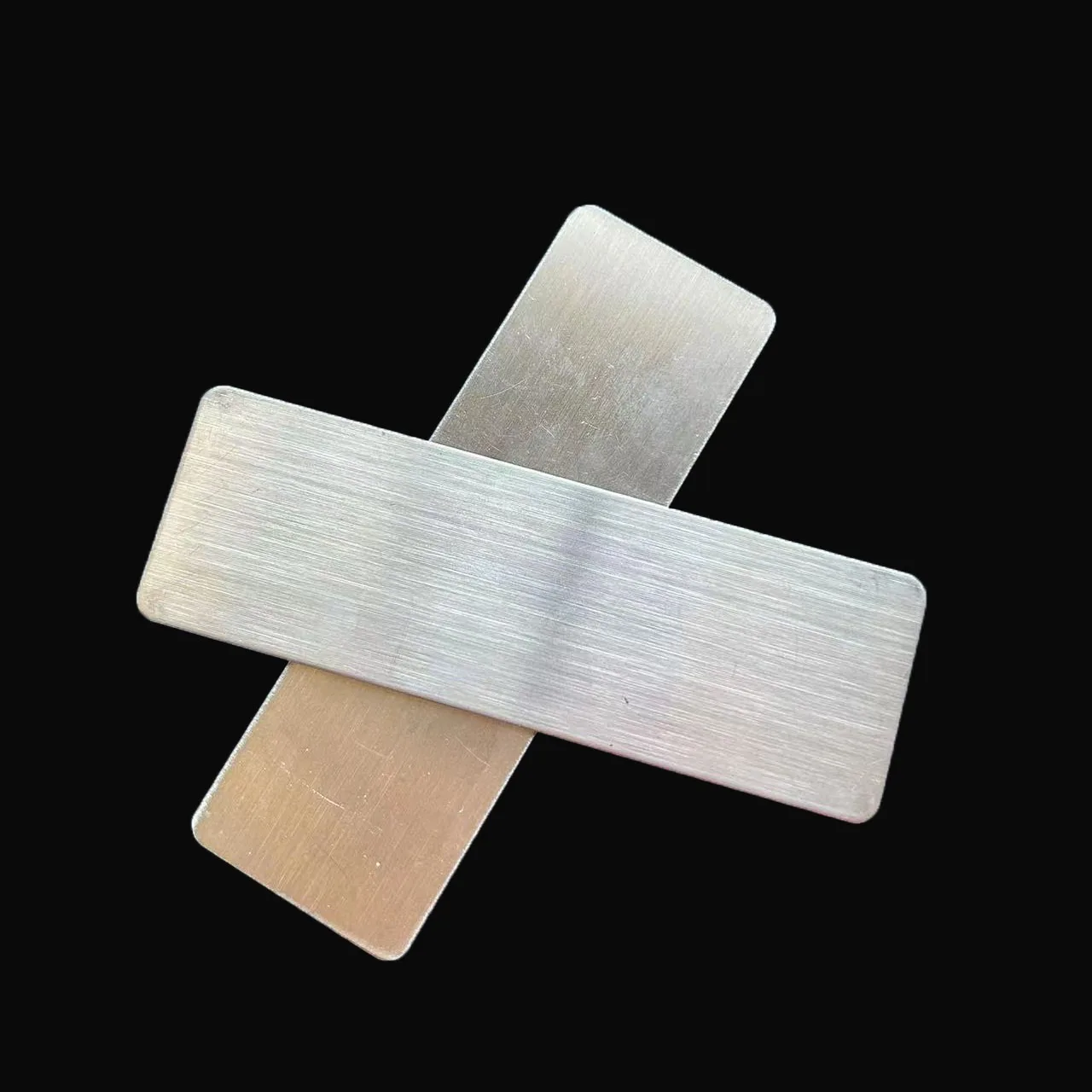 2 szt. prostokątnych metalowych podstawek do profesjonalnych pilników do paznokci, metalowe szmatki do jednorazowych podkładek