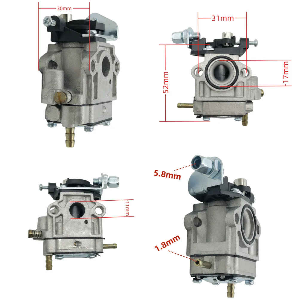 Suitable for MTD Troy‑Bilt 22cc, 23cc, 24cc, 25cc, 26cc, 33cc stroke trimmer 909-152 Carburetor