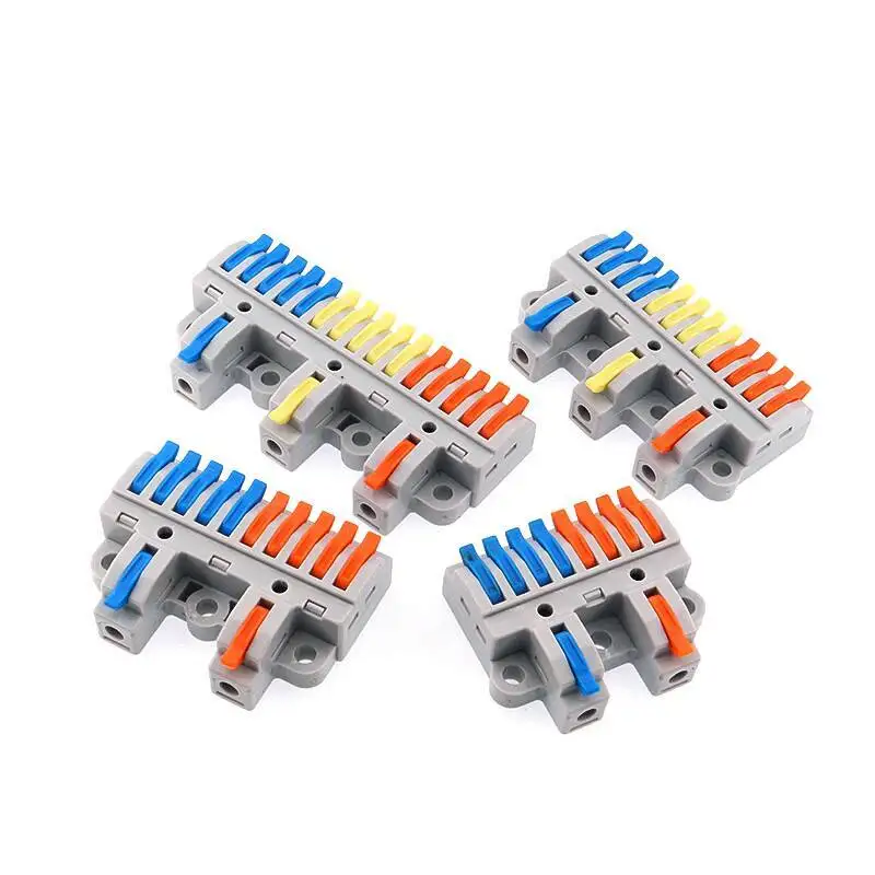 5 Stück Schnellverbinder für Kabel, Press-Typ, Beleuchtungsanschluss, 2 Eingänge, 4/6 Ausgänge, drei, 3, sechs, 6/9 – Detail 10