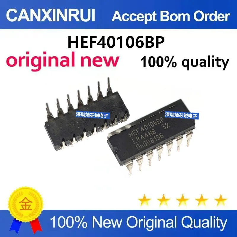 (5-100 Pieces) Brand New Original HEF40106BP DIP14 Hex Schmitt Trigger IC for Electronics