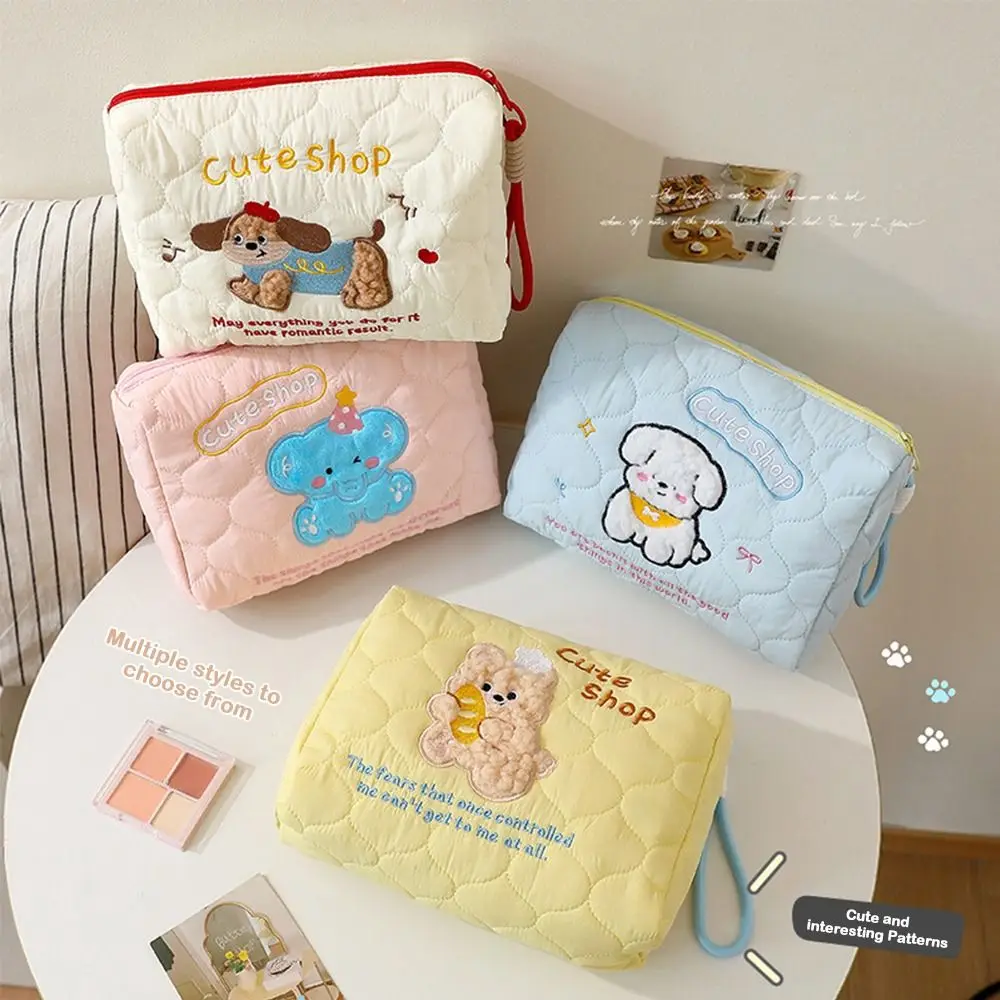 NEW Large Capacity Makeup Bag Portable Cute Cartoon Dog Storage Bag Multi-functional Cosmetic Bag Travel Storage Pouch for Women