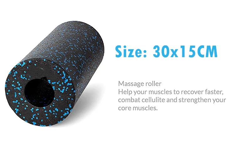 Pilates Foam Roller High Density Fitness Yoga Column Physical Therapy Relieve Pain and Exercise Muscle Massage Rollers