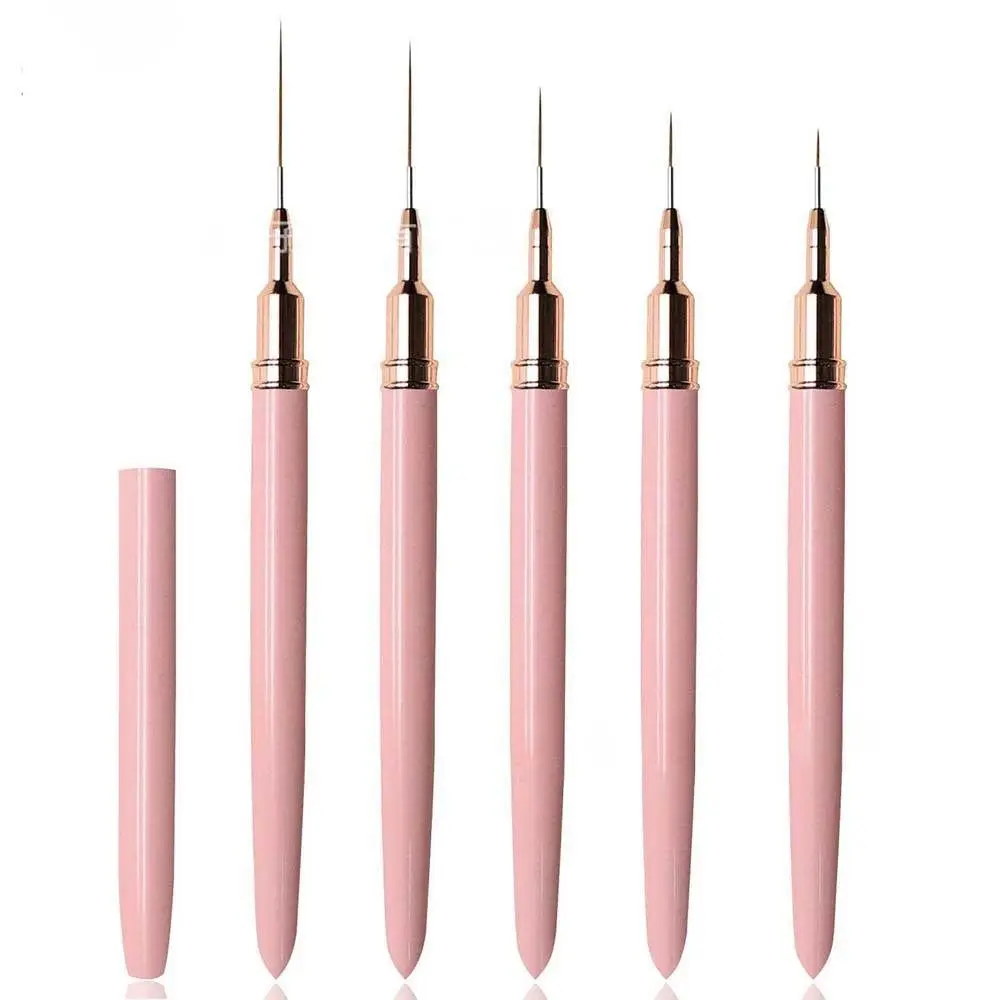 Nail Striping Drawing Nail Art Liner Brushes Set UV Gel Painting Nail Art Design Nail Elongated Lines Pen UV Gel Nail Brush