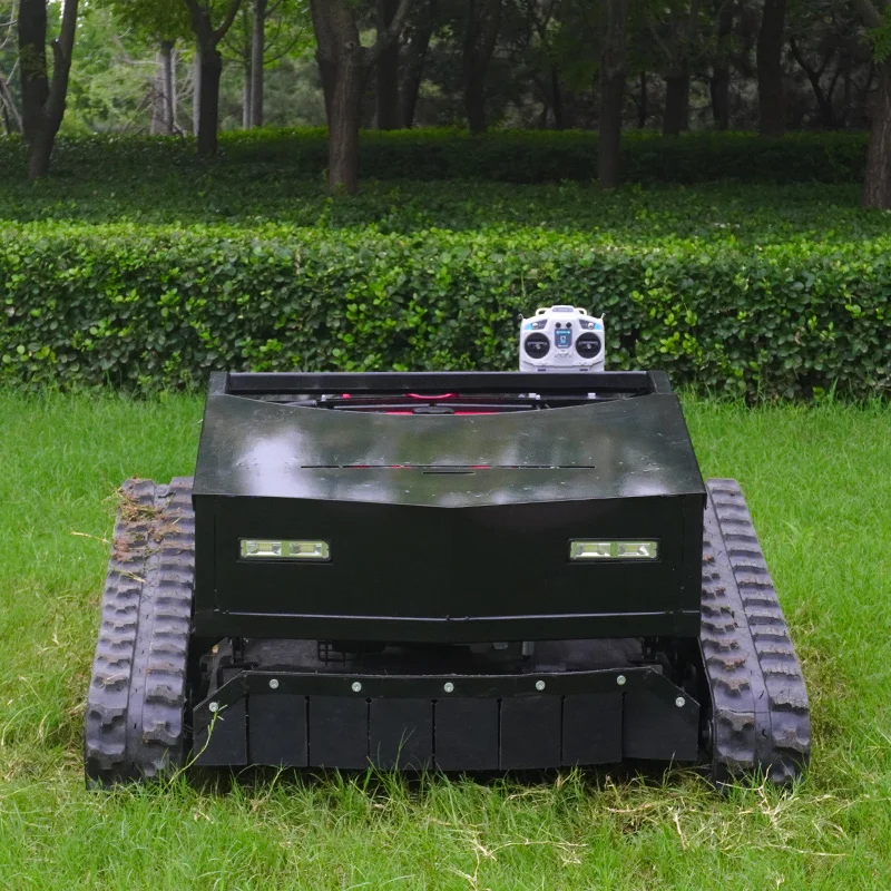 Customized Mowers Garden Lawn Farm Fully Automatic Remote Control Crawler Lawn Mower Grass Shredder