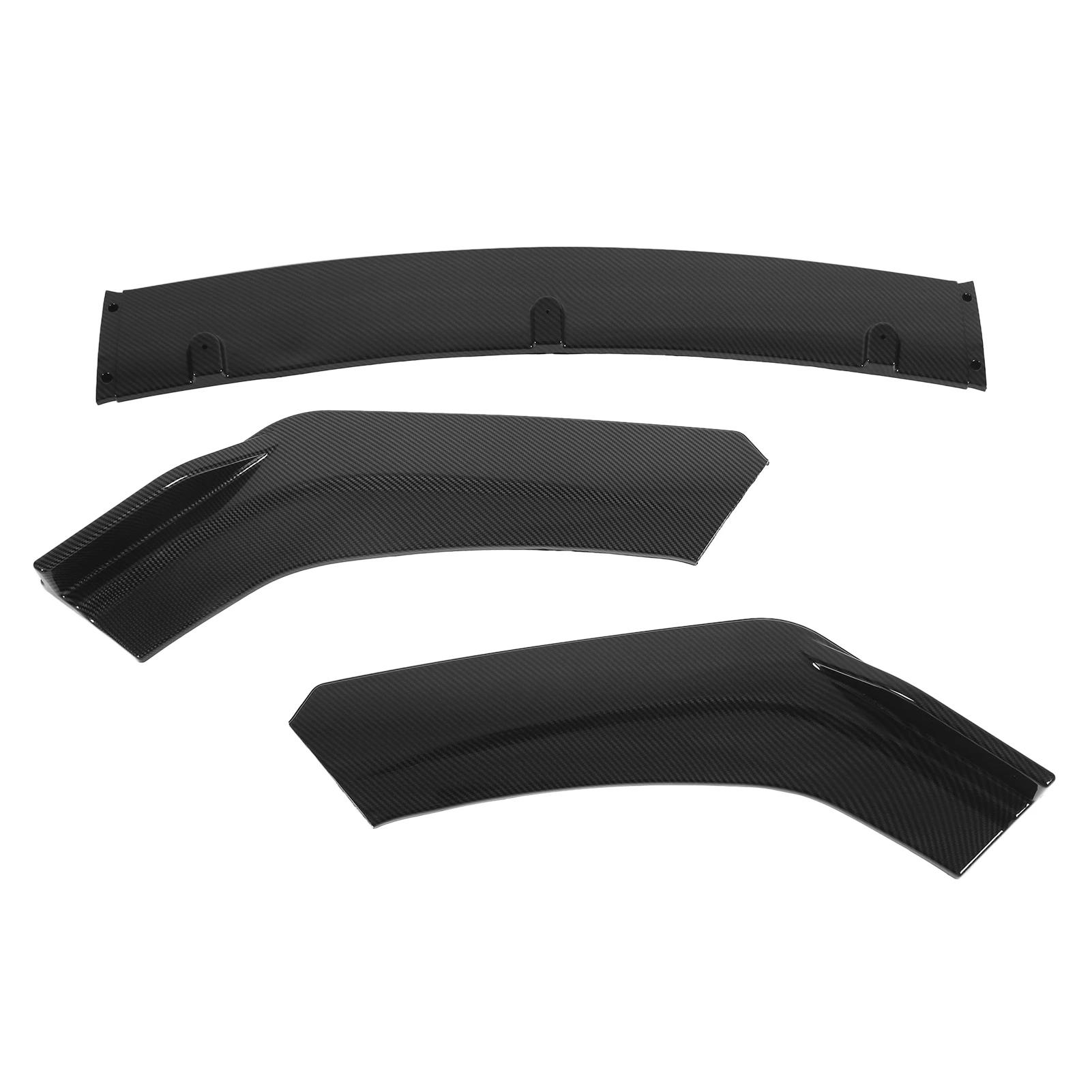 

3 шт., сплиттер для переднего бампера, спойлер-универсальные детали кузова автомобиля с функциями предотвращения столкновений и непромокаемой, внешняя защита автомобиля