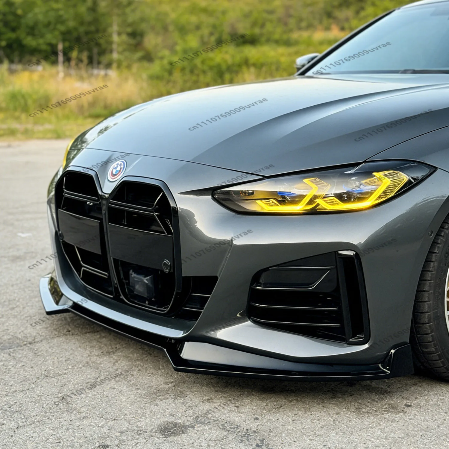 

M Performance Style ABS Front Bumper Lip Spoiler Splitter Diffuser For BMW G24 G26 i4 M50 M Sport Gran Coupe 2021-2026 Tuning