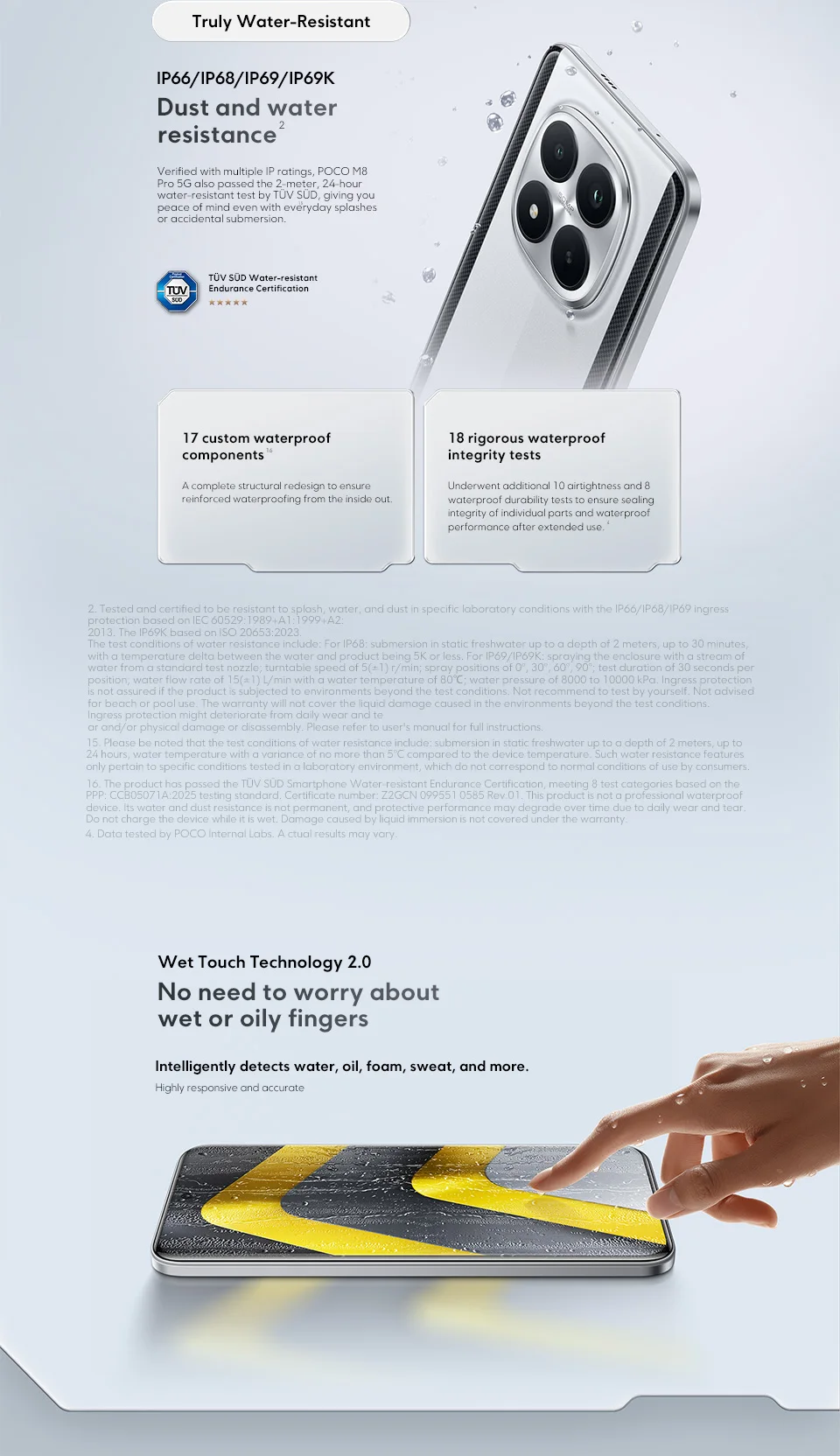 Global Version POCO M8 Pro 5G Snapdragon 7s Gen 4 Smartphone 6.83" AMOLED Display 50MP Camera 6500mAh Battery Xiaomi Cellphone