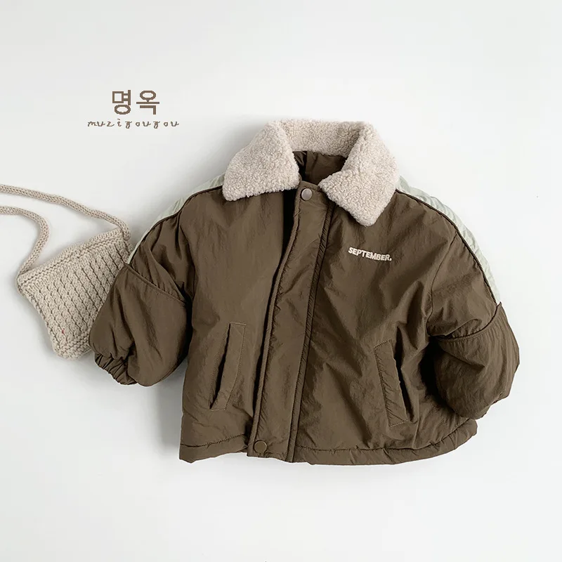 Autumn Winter Fashion Warm Tops Boys And Girls Thickened Clothes Children Outerwear Casual Jackets 1 To 6 Years Kids Coats