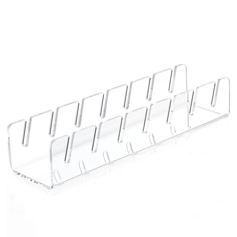 AB35-Hat Rack, 1Pcs No Install Acrylic Hat Organizer For 7 Baseball Caps,Hat Racks For Baseball,Transparent