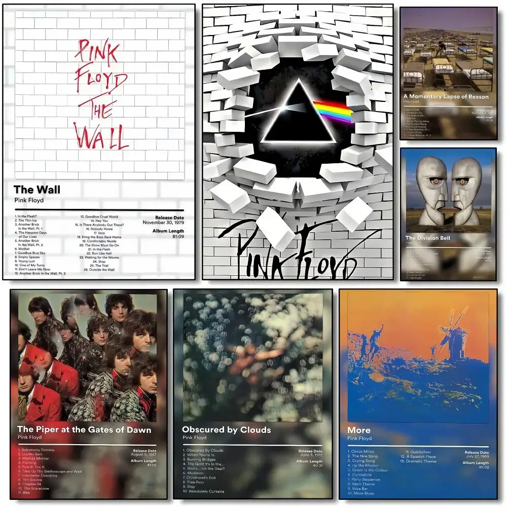 Band P-Pink Floyd Poster HD Decorative Wall Art Aesthetic Home Decor for Living Room Bedroom Café Office Modern Stylish Gift