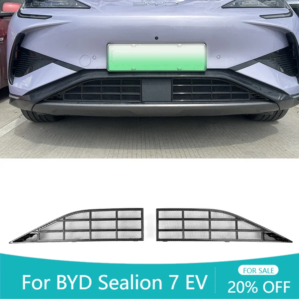 

Car Accessories Grille Net Protective Cover Front Bumper Grill Mesh Air Inlet Vent Guards For BYD Sealion 7 EV 2024 2025