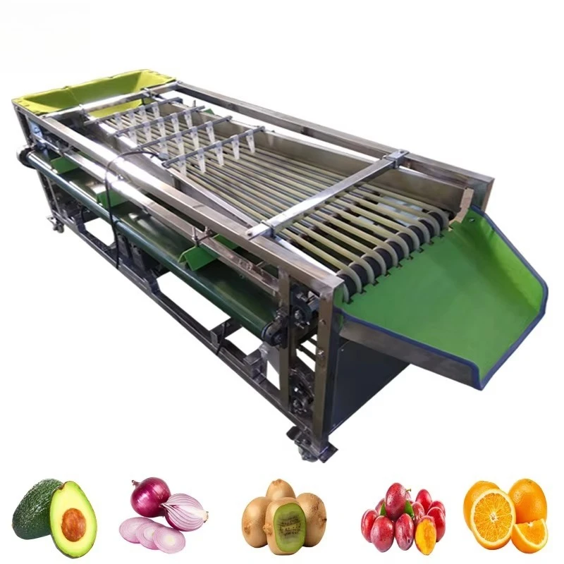 High Precision Electronic Optical Size Sorting Machine Tomato Potato Onion Mango Apple Orange Grading Equipment Customized