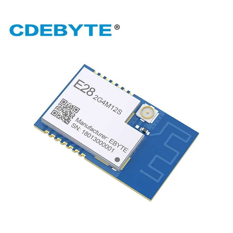 Transmissor Bluetooth Receptor IPEX PCB, E28-2G4M12S RoHS 2.0 SX1281 LoRa 2.4GHz 12.5dBm SPI Módulo IoT, GFSK FLRC