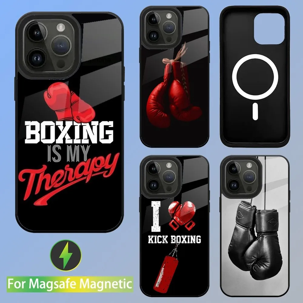 

Boxing Gloves Sport Phone Case For iPhone 15,14,13,12,11,Plus,Pro,Max Mini Magsafe Magnetic Wireless Charging