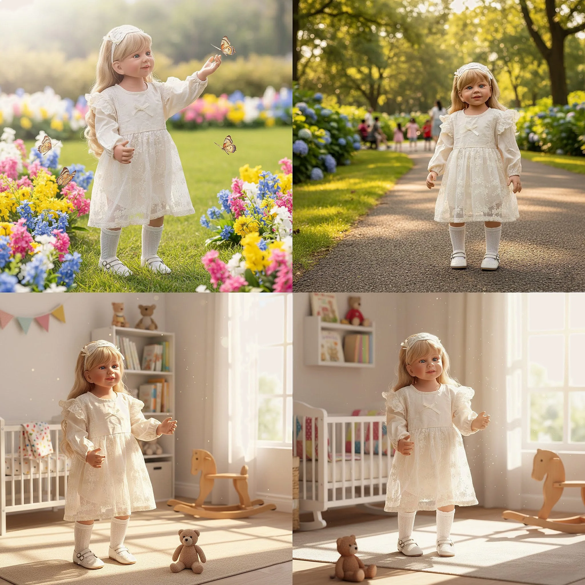 

80cm Lifelike BJD Doll Jointed Body Poseable Model with Changeable Clothes Gift Decor