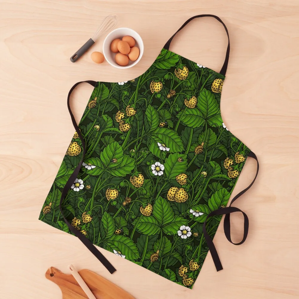 

Wild strawberries, yellow and green Apron cooks clothes Chef Accessories Apron