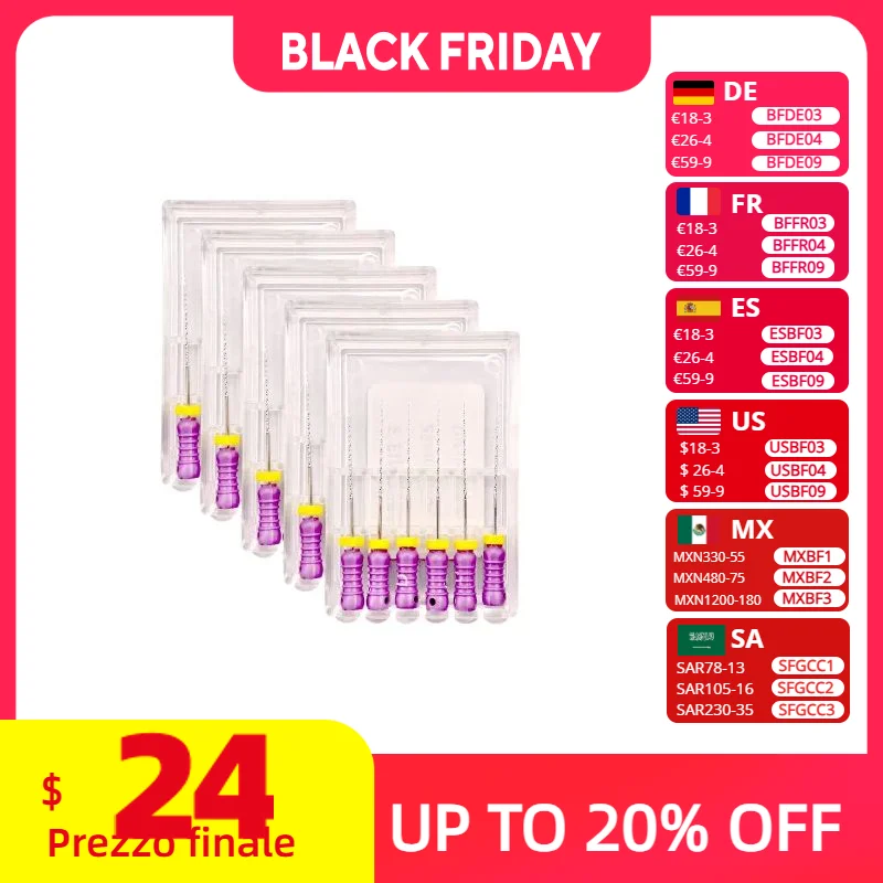 

5 коробок стоматологических файлов D FINDER 8 # 10 # 15 # 8-15 файлов драга каналы с коллифицированным корнем эндодонтическая обработка очистка эндодонтического инструмента