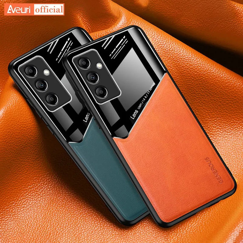 Luxury Leather Phone Case for Samsung Galaxy M14 Cover M34 M54 M13 M22 M23 M32 M33 M52 M62 Magnetic Silicone Protection Case F62