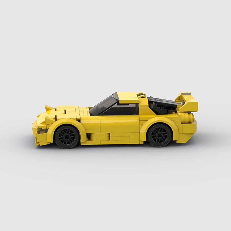 Moc Bausteine RX-7 Stadt Auto Fahrzeug Geschwindigkeit Champion Racer Ziegel Rennmodell weltberühmten Supersport wagen Set Kinder Spielzeug Geschenk Jungen