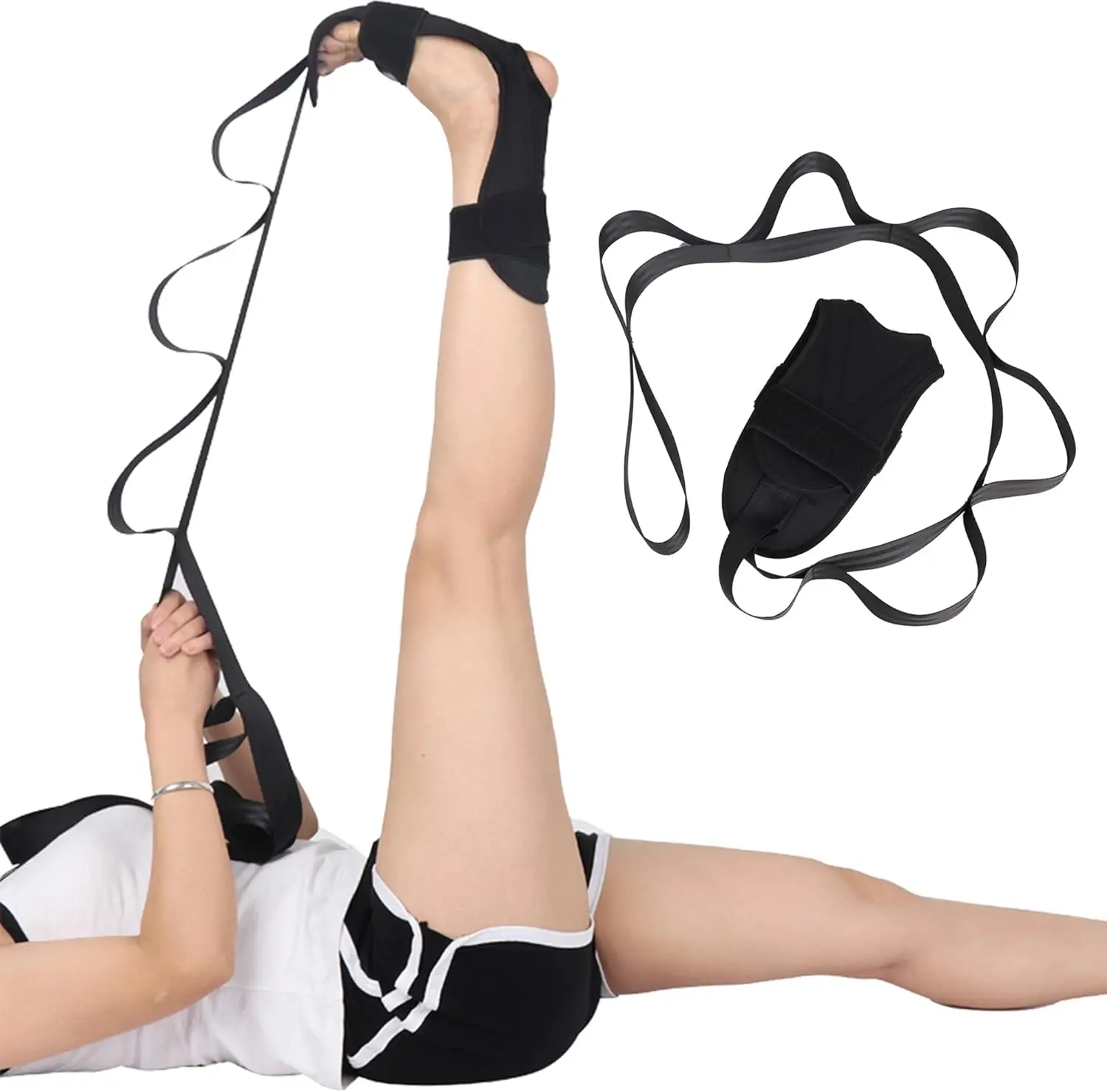 

Yoga Stretch Strap, Leg Stretcher Foot Stretching Belt for Flexibility, for Dance Pilates Ligament Training